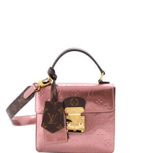Louis Vuitton Spring Street NM Handbag Monogram Vernis with Monogram Canvas